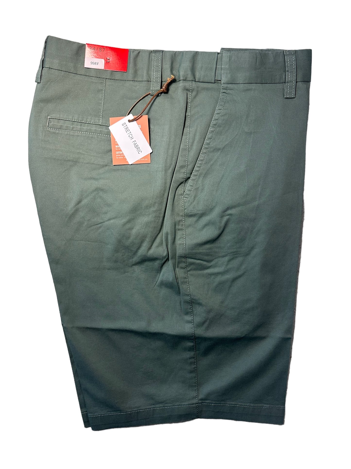 BOB SPEARS Active Waist Classic Walk Shorts, In Leg 23.5 - Olive