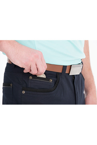 BOB SPEARS Five Pocket Short, Stretch Fabric, In leg 25 - Navy