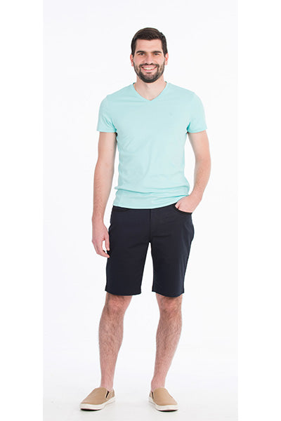 BOB SPEARS Five Pocket Short, Stretch Fabric, In leg 25 - Navy