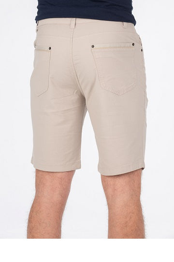 BOB SPEARS Five Pocket Short, Stretch Fabric, In leg 25 - River Stone
