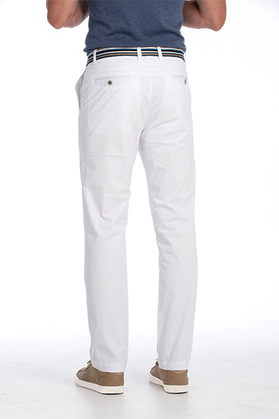 Bob Spears active waist casual pant - White