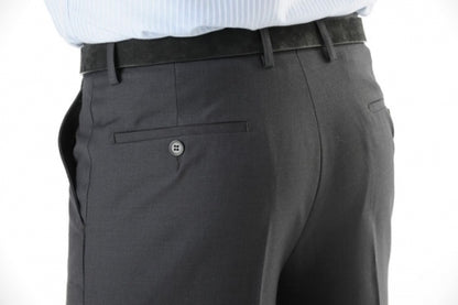 Bob Spears Narrow Leg Wool Blend Dress Pant. All Season. - Shadow (Charcoal)