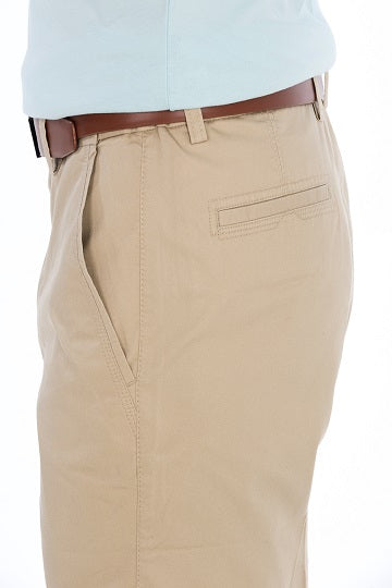 BOB SPEARS Active Waist, Tencile, Queenslander Short. Inleg 15. Lightweight. - Taupe