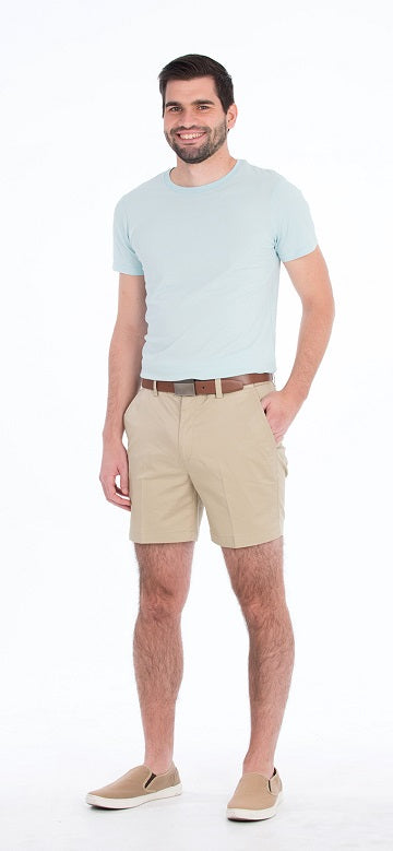 BOB SPEARS Active Waist, Tencile, Queenslander Short. Inleg 15. Lightweight. - Taupe