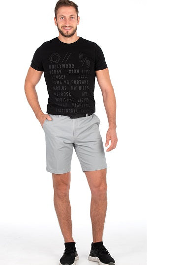 BOB SPEARS Active Waist Classic Walk Shorts, In Leg 23.5 - Grey