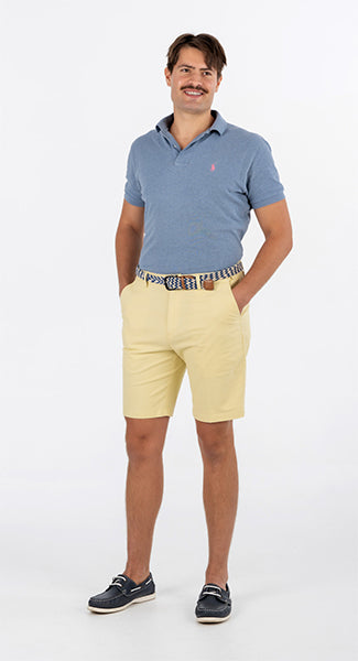 BOB SPEARS Active Waist Classic Walk Shorts, In Leg 23.5 - Lemon