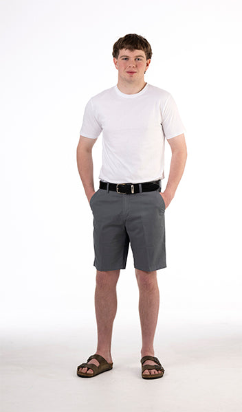 BOB SPEARS Active Waist Classic Walk Shorts, In Leg 23.5 - Smoke