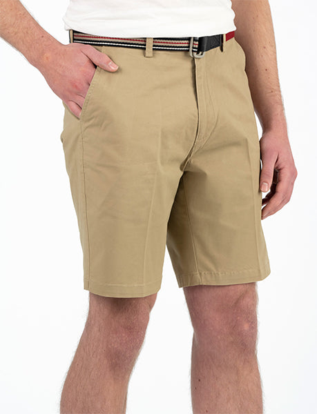 BOB SPEARS Active Waist Classic Walk Shorts, In Leg 23.5 - Taupe