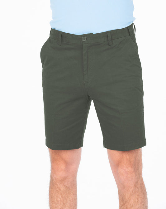 BOB SPEARS Active Waist Classic Walk Shorts, In Leg 23.5 - Olive