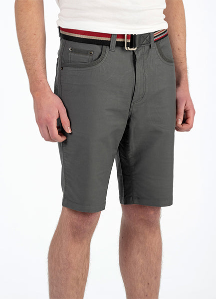 BOB SPEARS Five Pocket Short, Stretch Fabric, In leg 25 - Steel