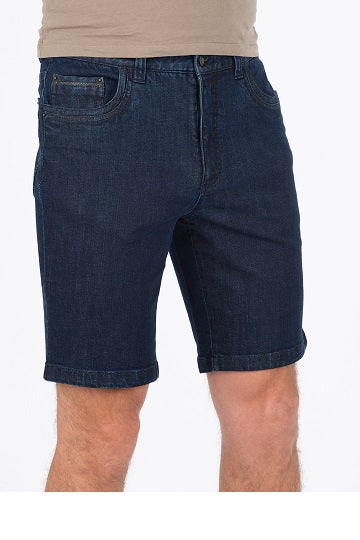 BOB SPEARS Five Pocket Short, Stretch Fabric, In leg 25 - Dark Blue Whisker