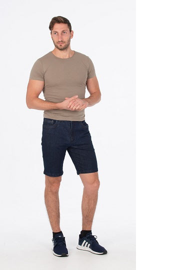 BOB SPEARS Five Pocket Short, Stretch Fabric, In leg 25 - Dark Blue Whisker