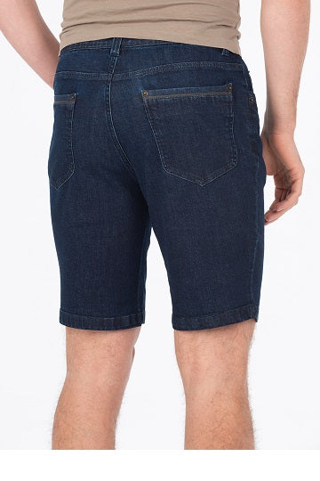 BOB SPEARS Five Pocket Short, Stretch Fabric, In leg 25 - Dark Blue Whisker