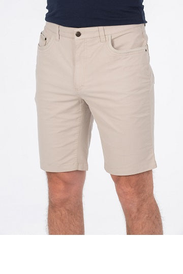 BOB SPEARS Five Pocket Short, Stretch Fabric, In leg 25 - River Stone