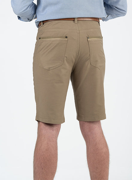 BOB SPEARS Five Pocket Short, Stretch Fabric, In leg 25 - Taupe