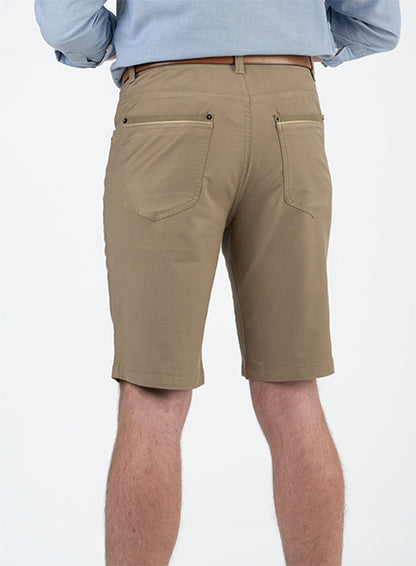 BOB SPEARS Five Pocket Short, Stretch Fabric, In leg 25 - Taupe